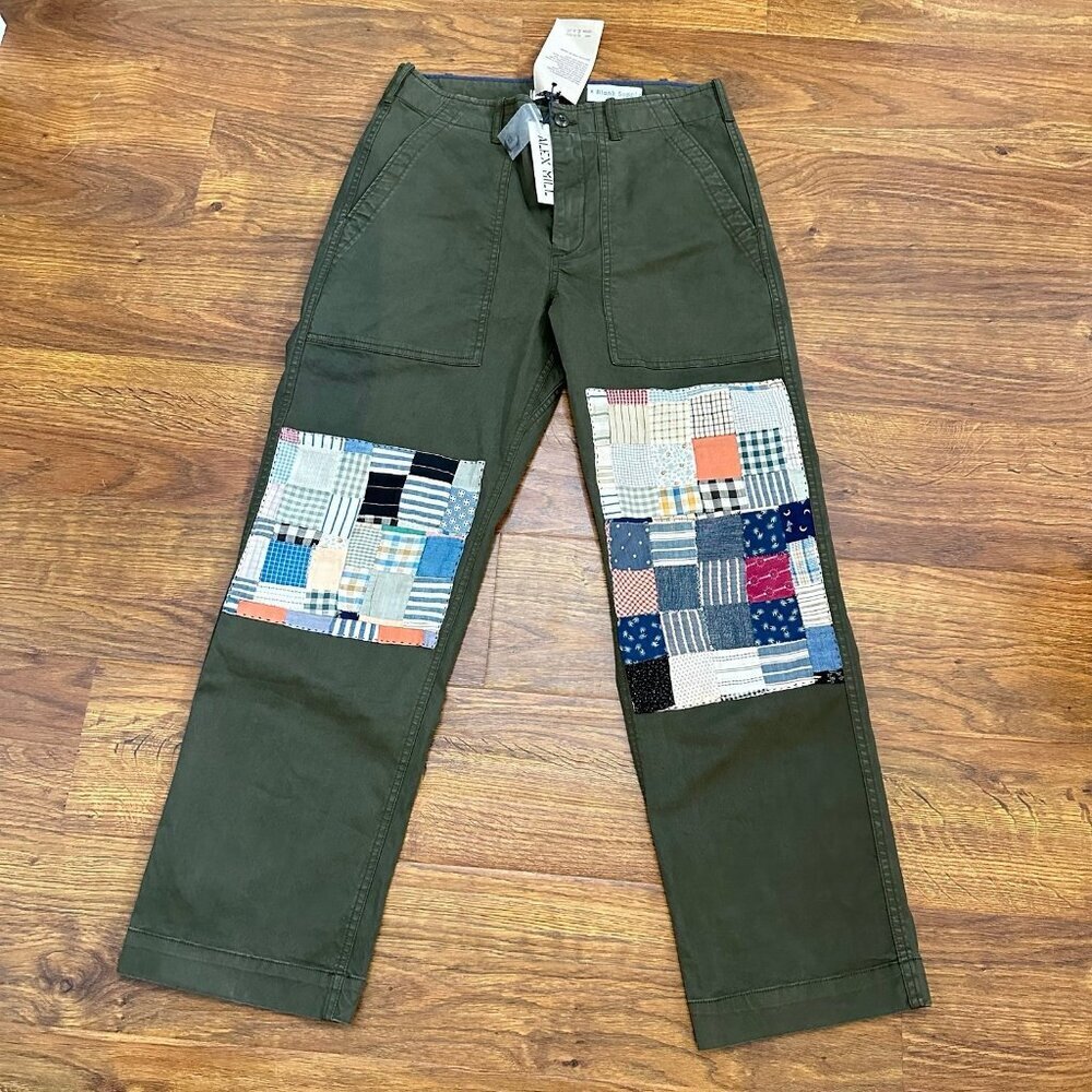 Nwt Alex Mill X Blank Supply Re X Work Field Chino Quilted Patchwork Pants 31 — image 2 of 8